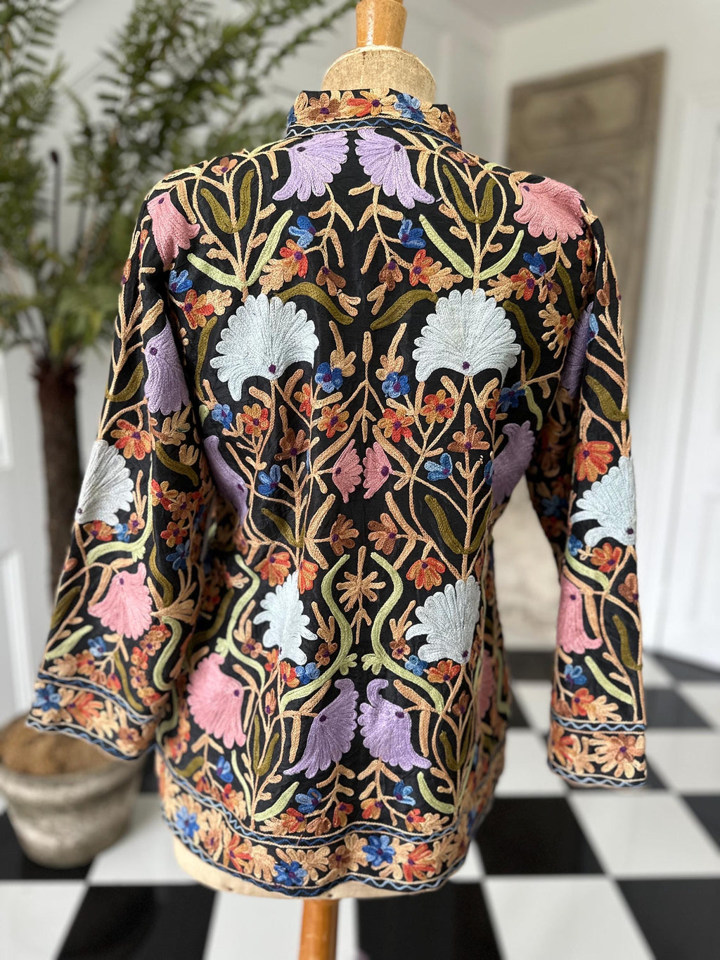 1970s crewel work jacket