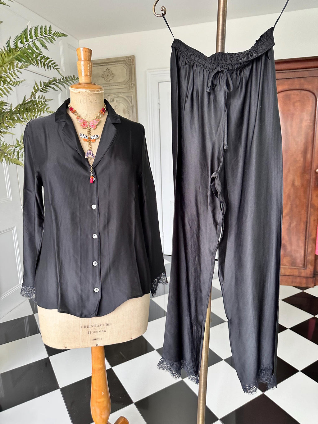 Vintage style Pierre Cardin nightwear PJ set
