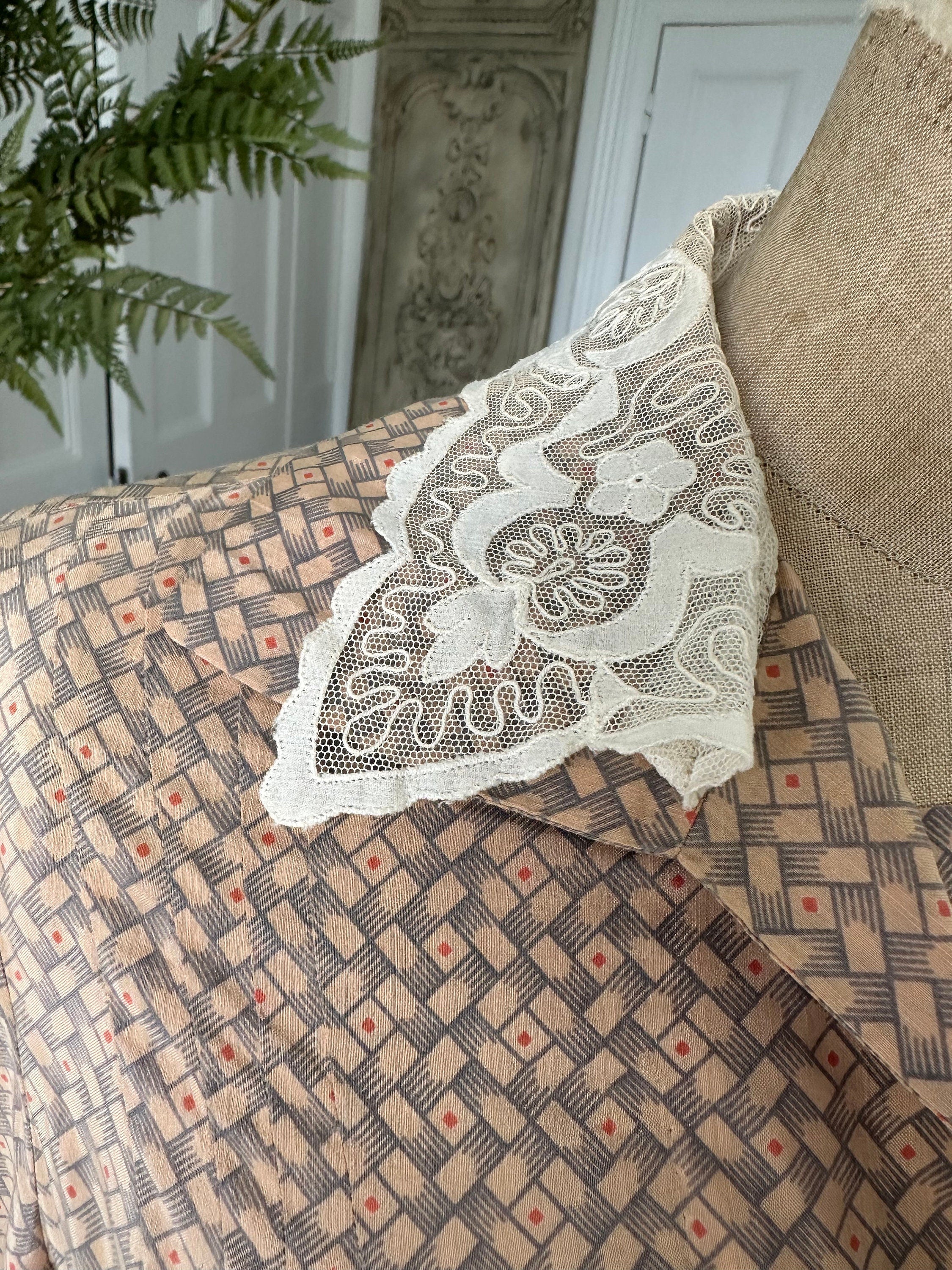 1920s silk day dress