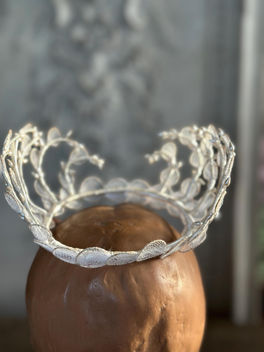 Antique 1940s  1950s Tiara with tulle