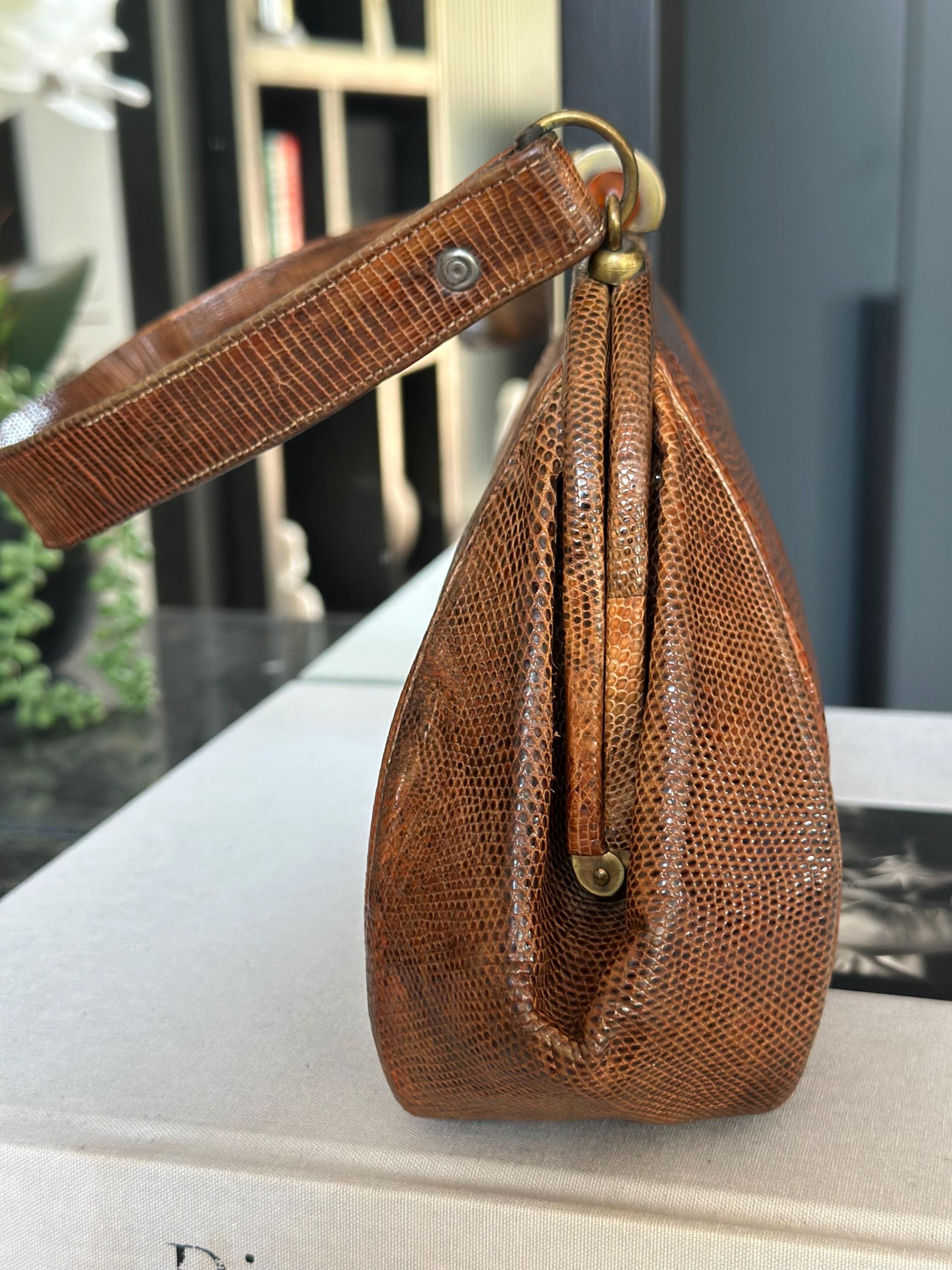 1930s lizard skin handbag