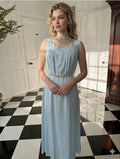Vintage 1950s slip dress loose smock satin