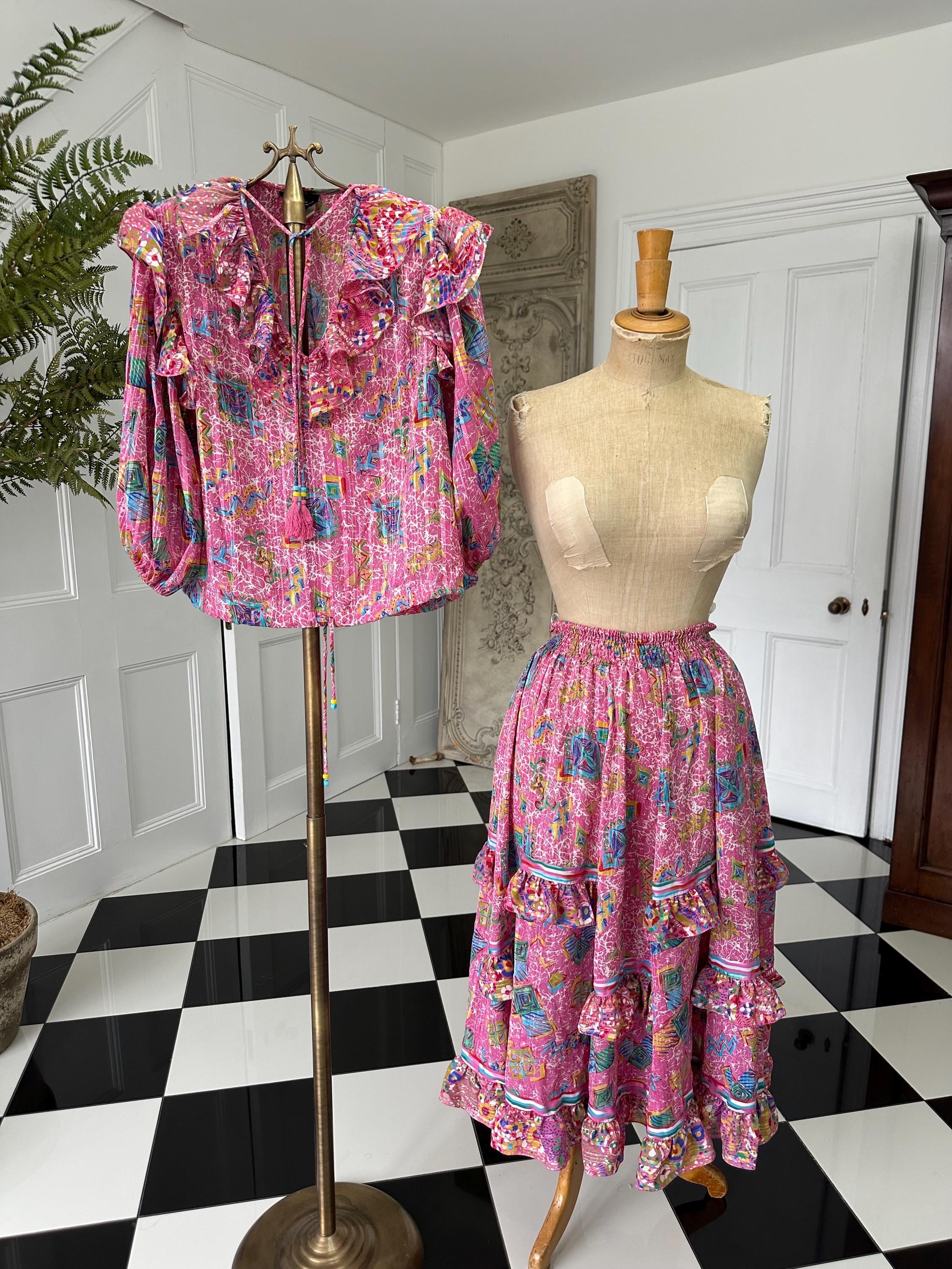 Vintage 80s Diane Freis set dress