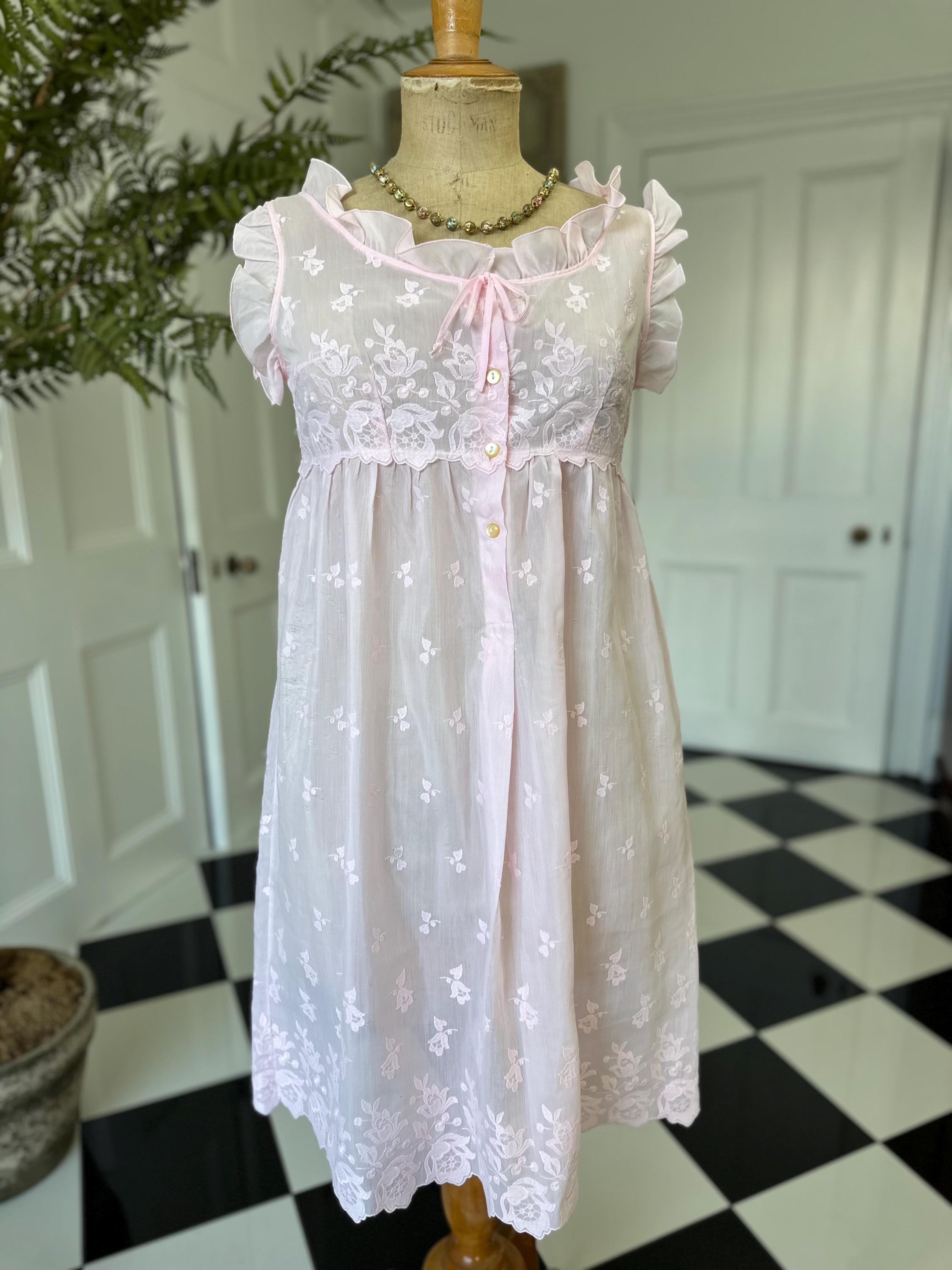 1960 Pink Baby doll dress