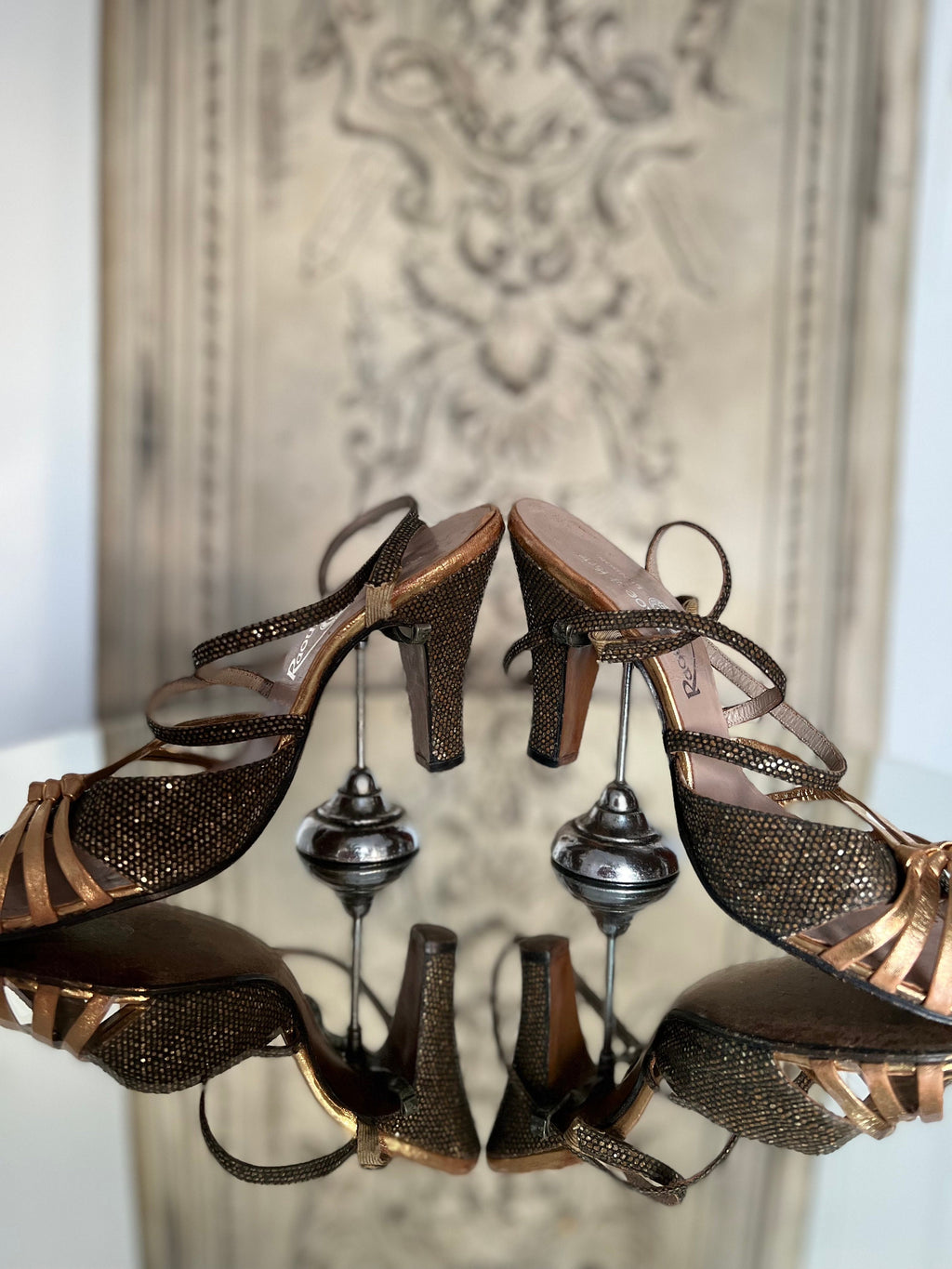 1930s Evening heeled sandals