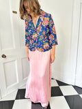 Vintage 1980s early 1990s vibrant cocktail blazer jacket