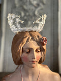 Antique 1940s  1950s Tiara with tulle