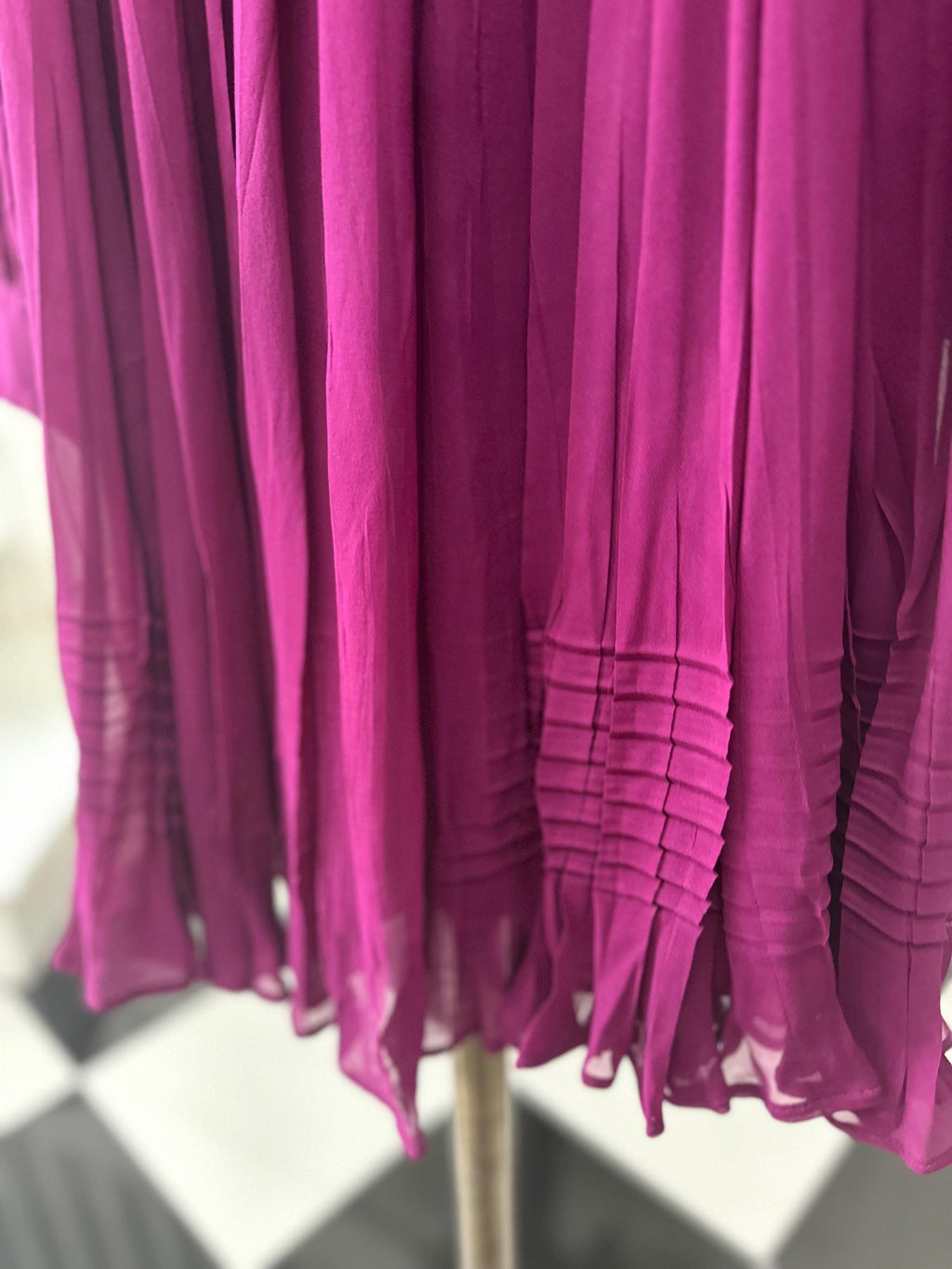 1990s rasberry colour La Perla silk dress
