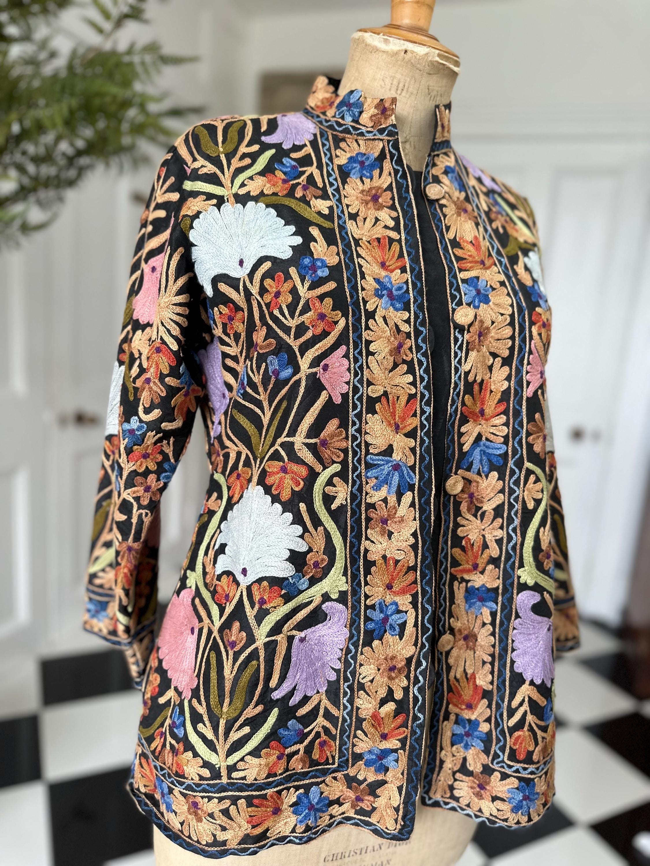 1970s crewel work jacket