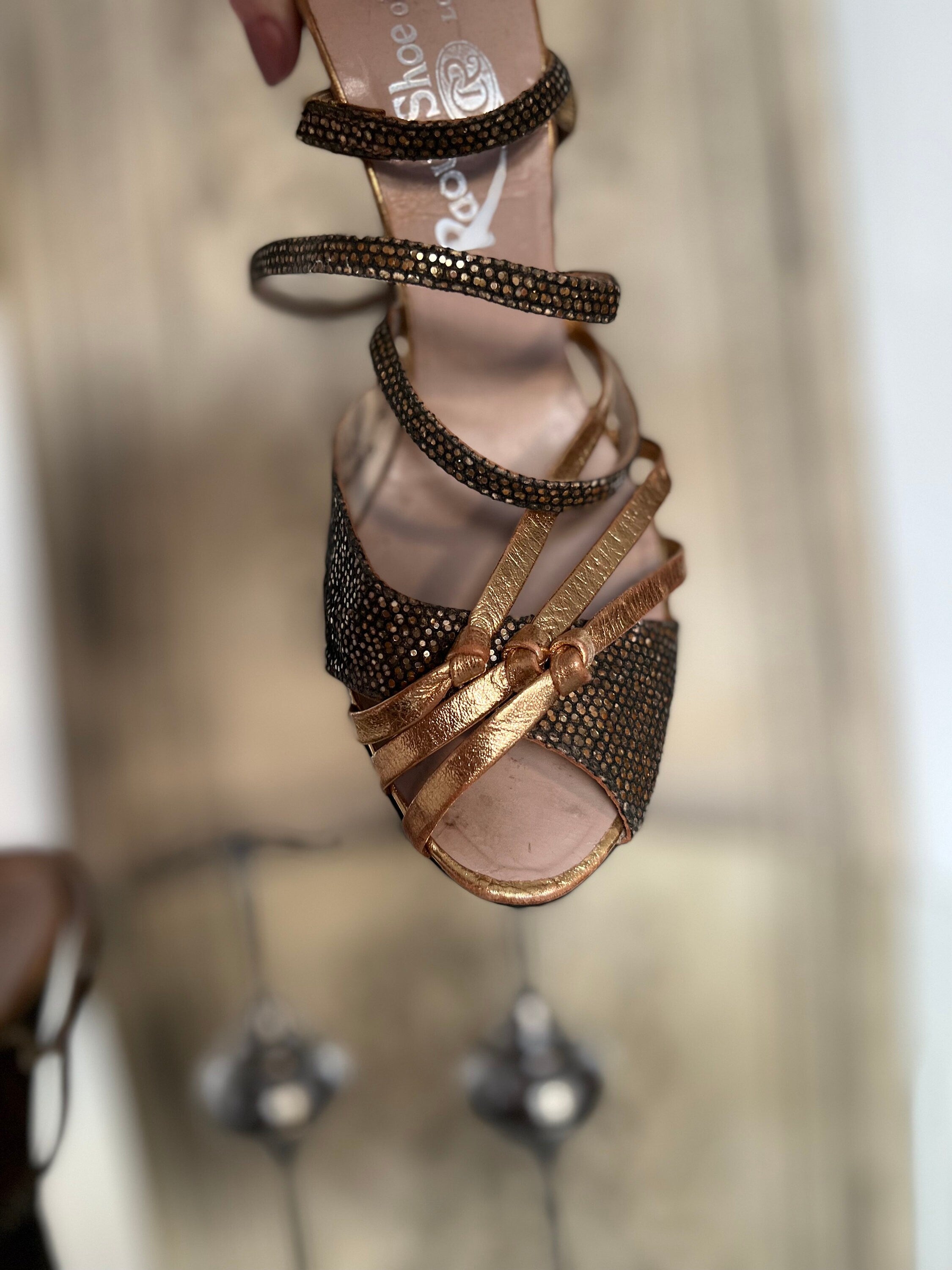 1930s Evening heeled sandals