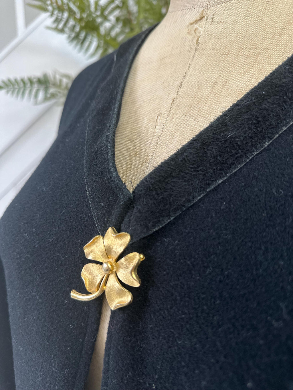 1970s black poncho 100% cashmere as stated on the label