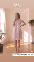 1960 Pink Baby doll dress