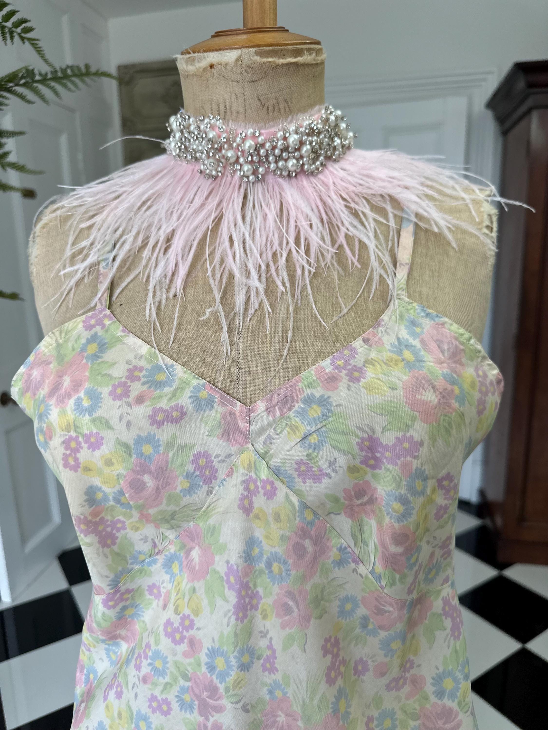 Vintage deadstock floral slip dress