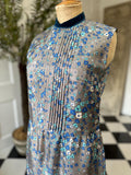 1960s French pretty floral dress