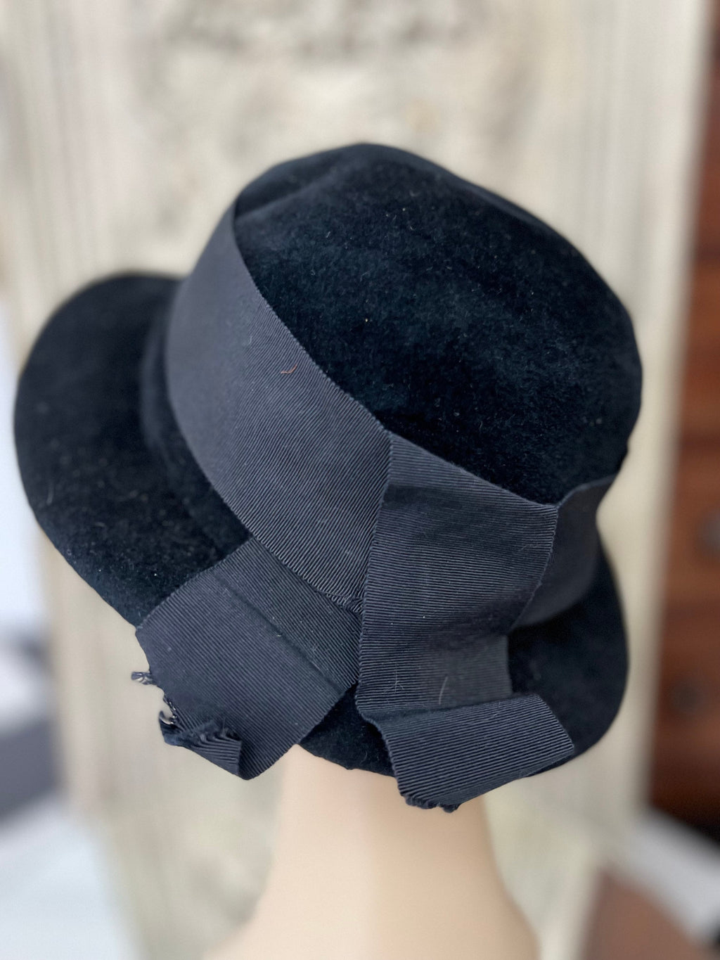 1970s vintage wool felt fedora style hat