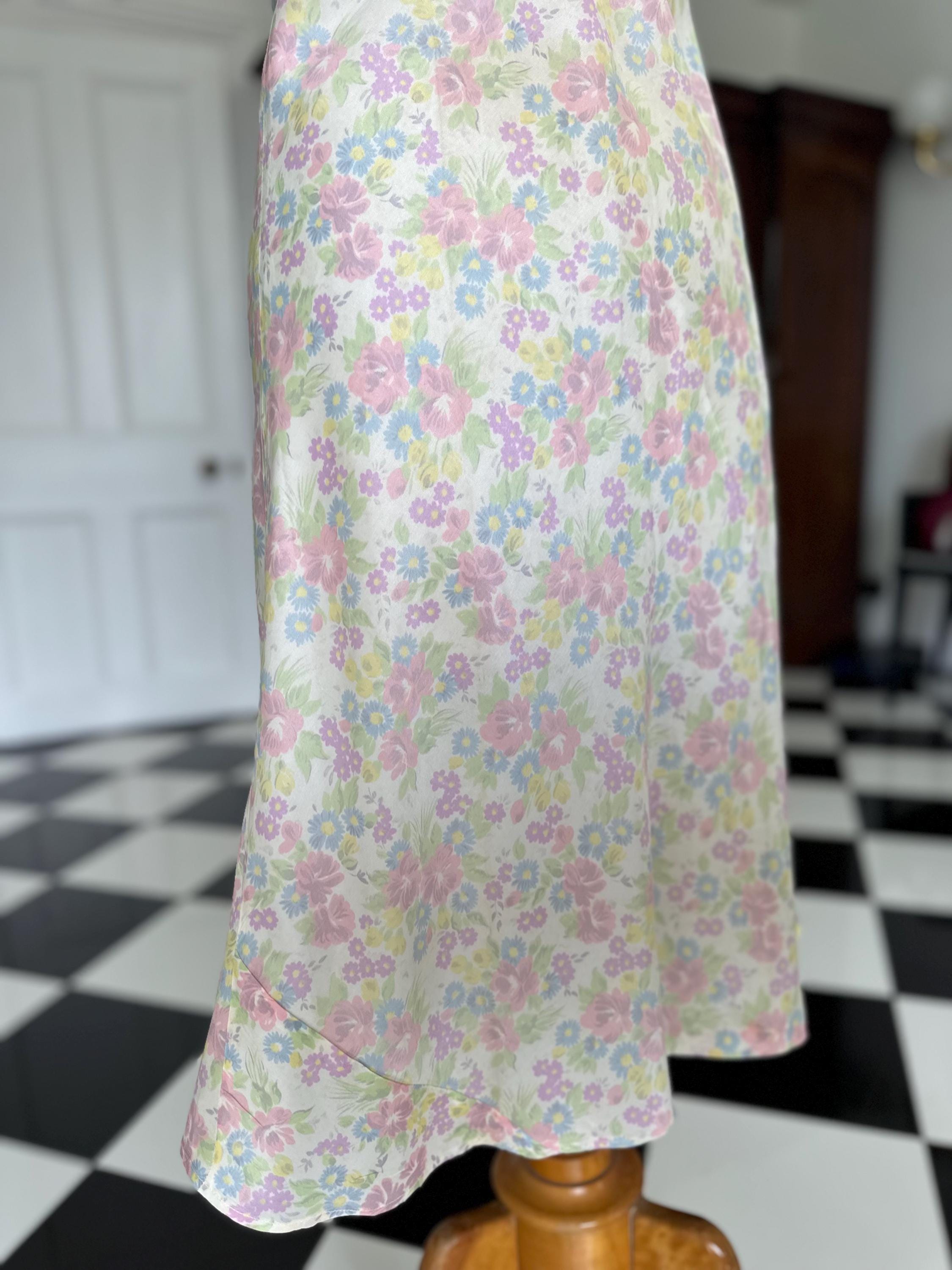 Vintage deadstock floral slip dress