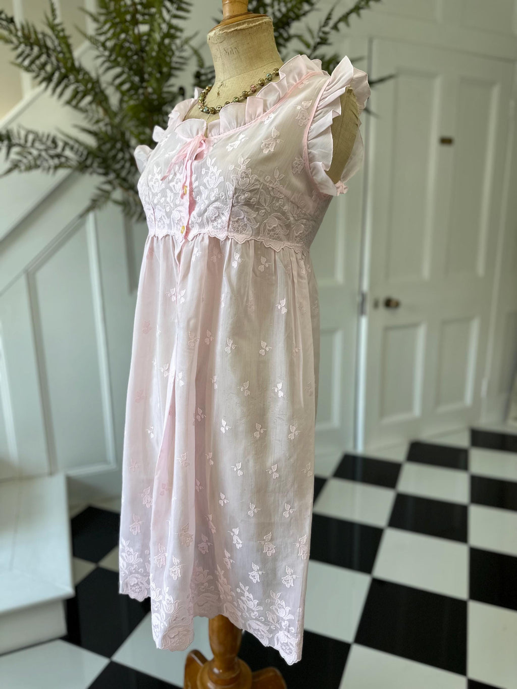1960 Pink Baby doll dress