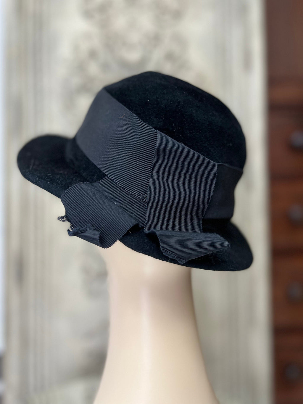 1970s vintage wool felt fedora style hat