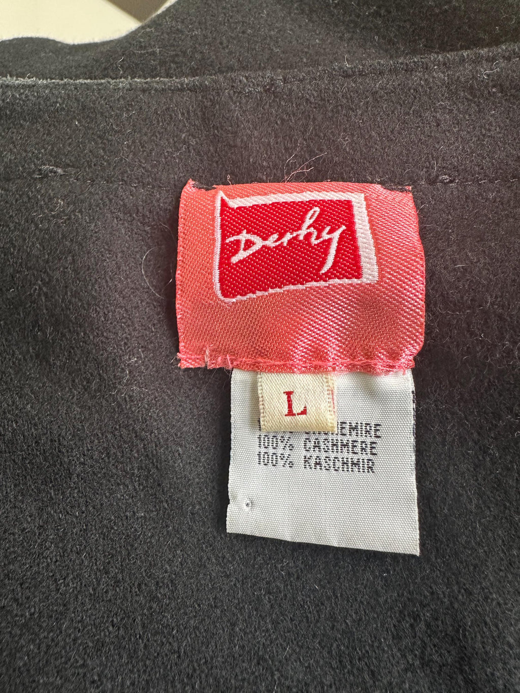 1970s black poncho 100% cashmere as stated on the label
