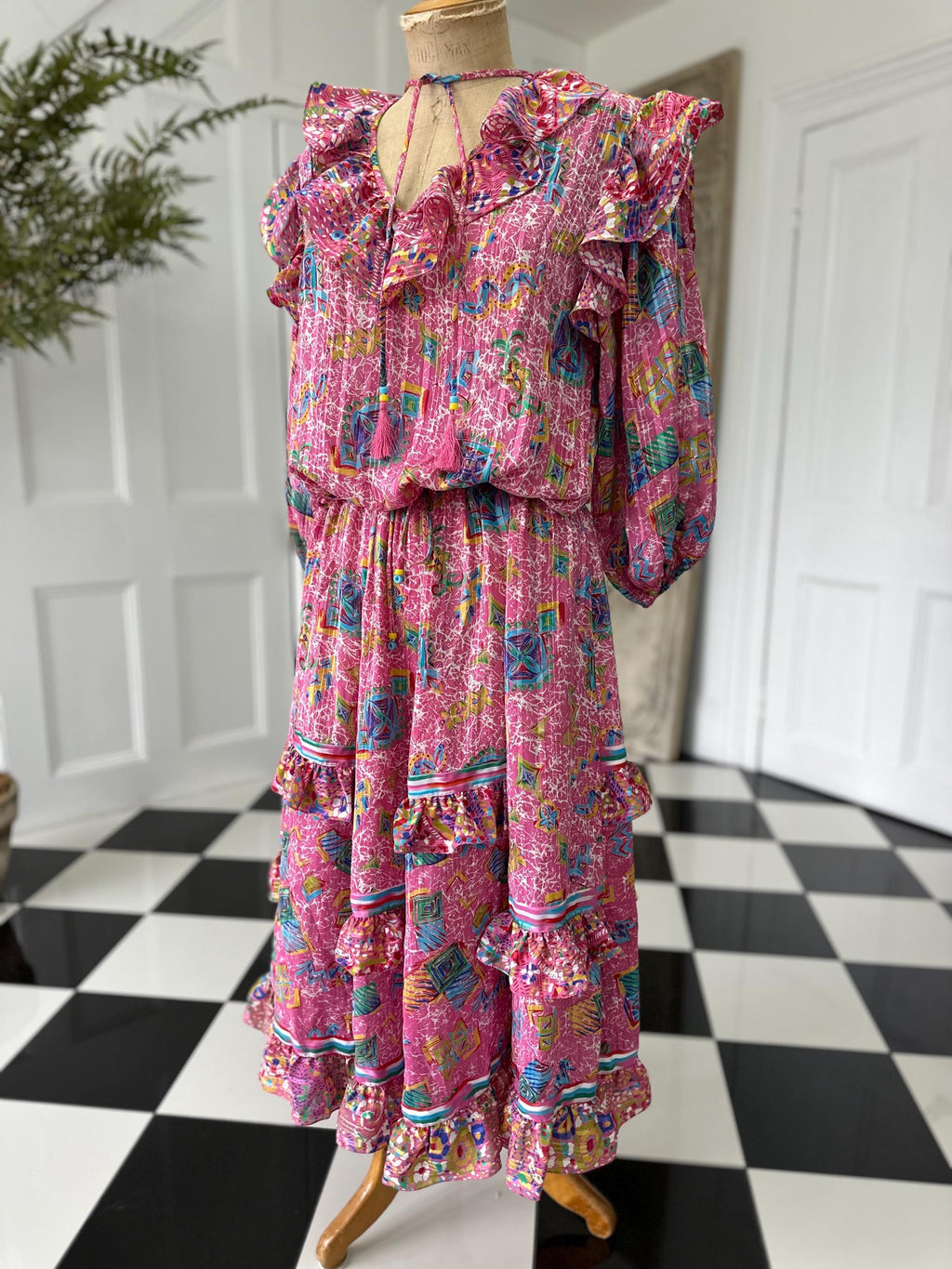 Vintage 80s Diane Freis set dress