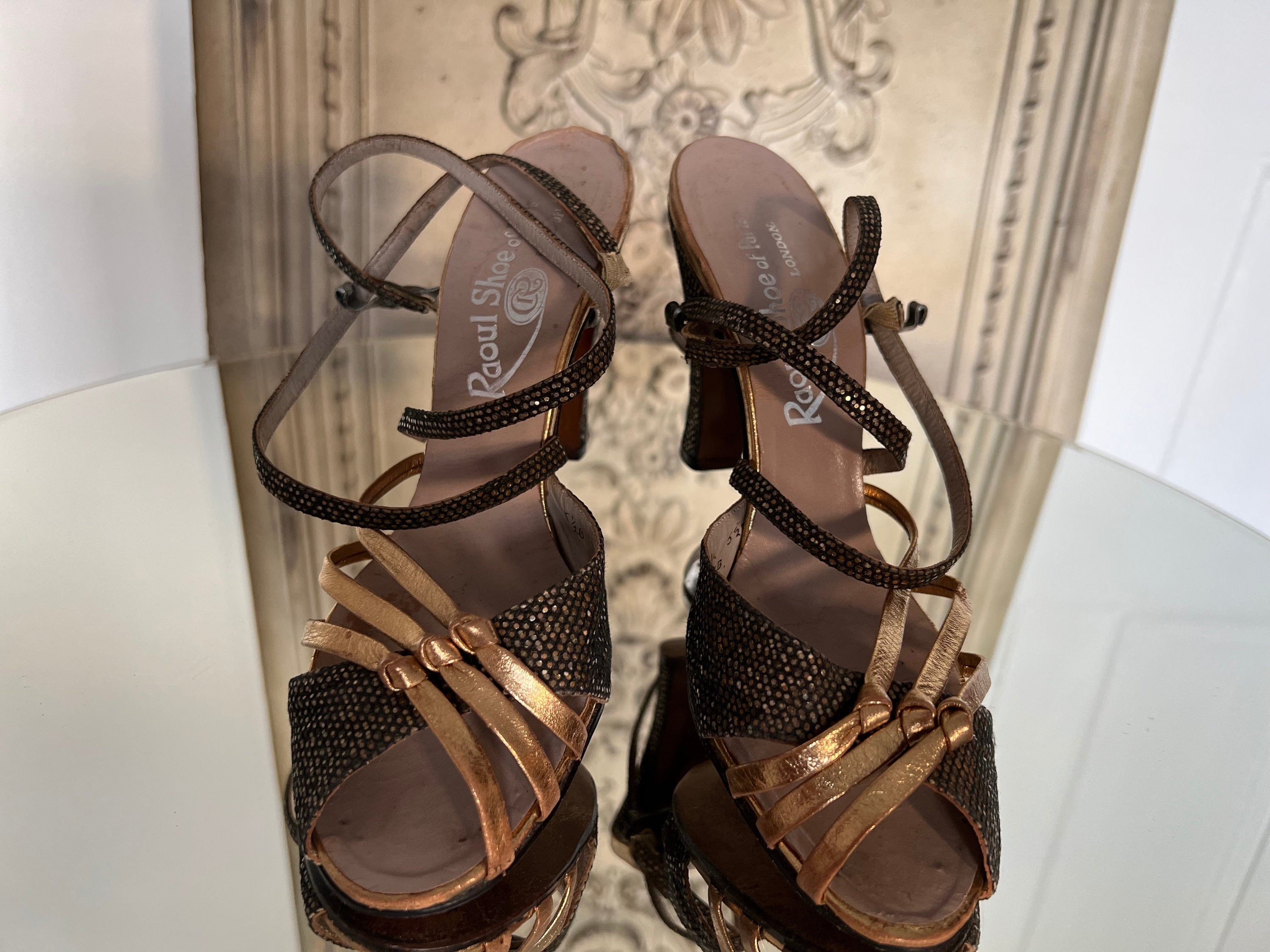 1930s Evening heeled sandals