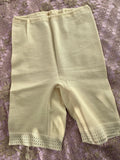 1950s 1960s Wool mix cream winter bloomers knickers long pants new unworn