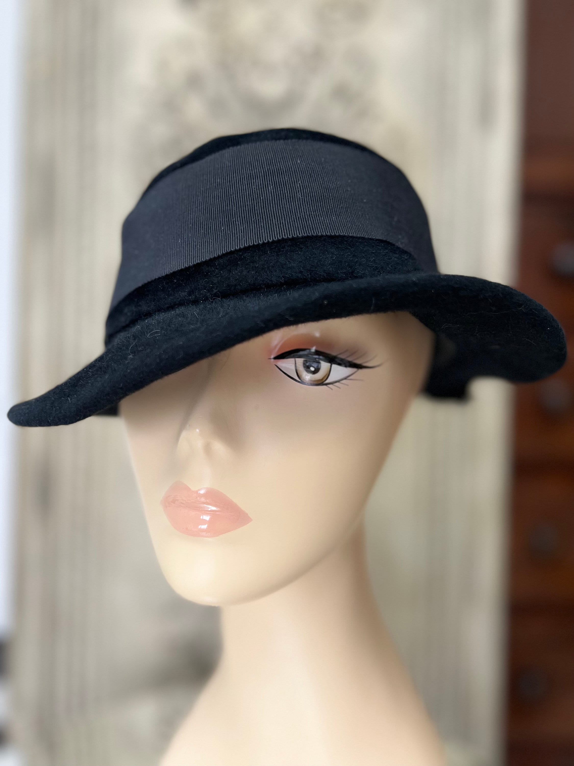 1970s vintage wool felt fedora style hat