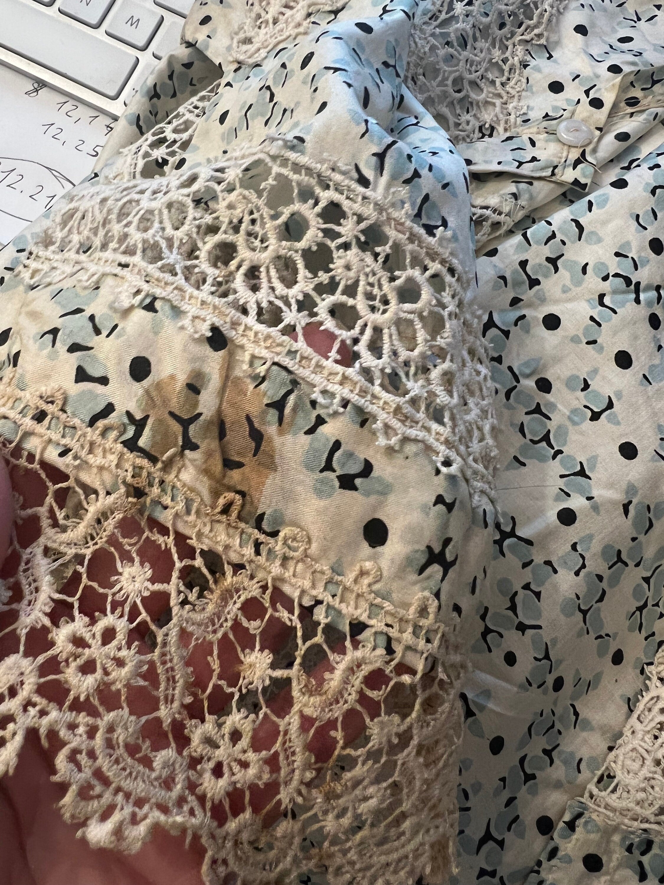 Edwardian Silk Blouse and Skirt Set: Titanic Era, XXS
