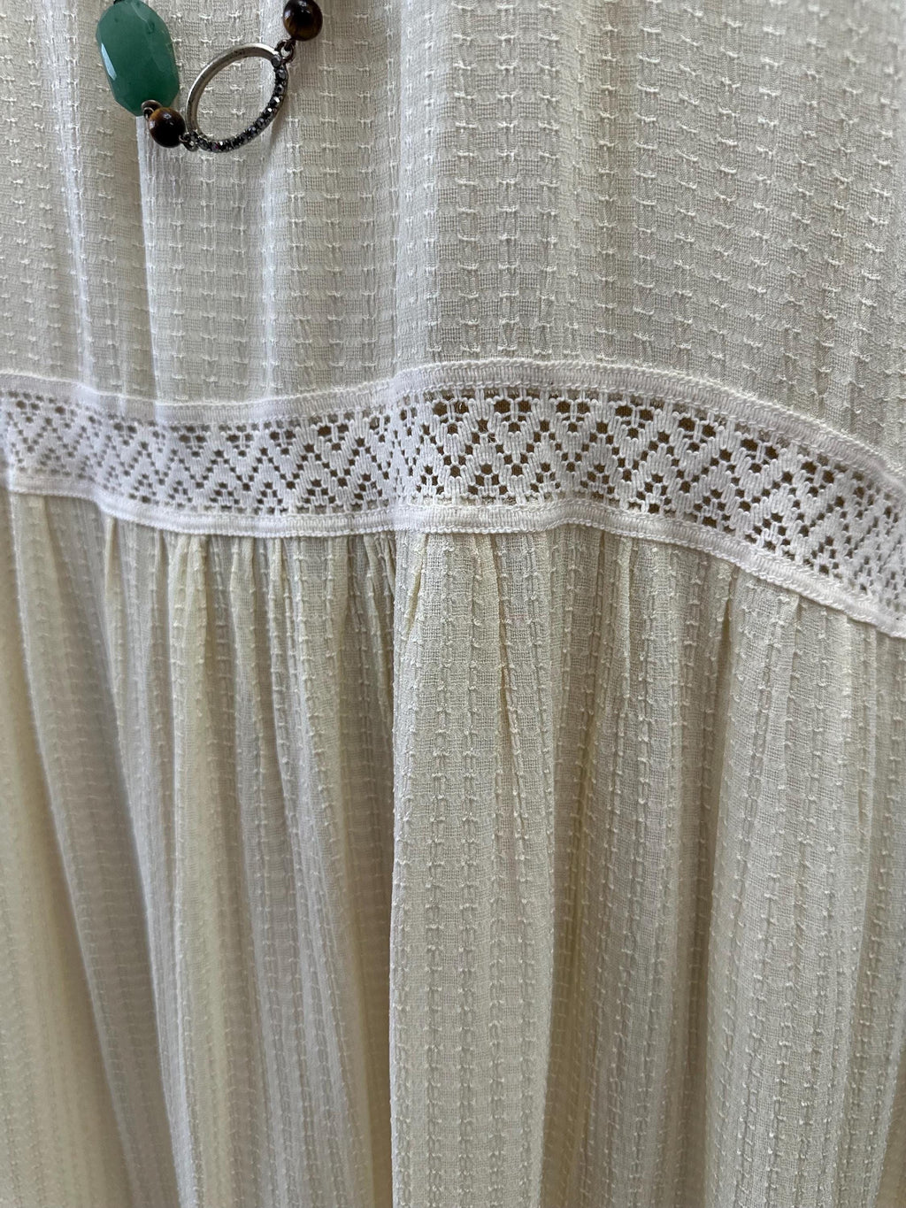 Vintage 1970s Cream Dress