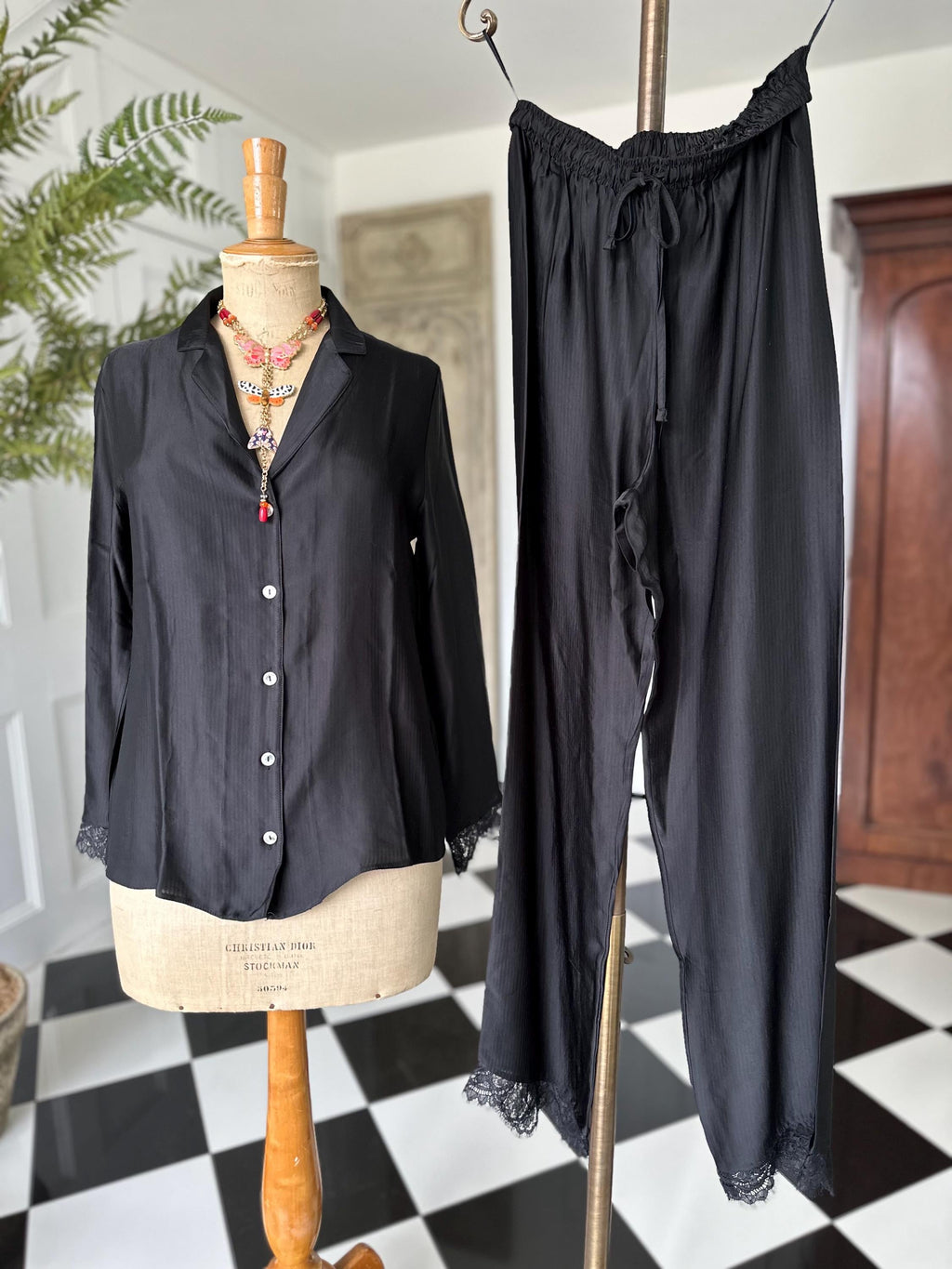 Vintage style Pierre Cardin nightwear PJ set