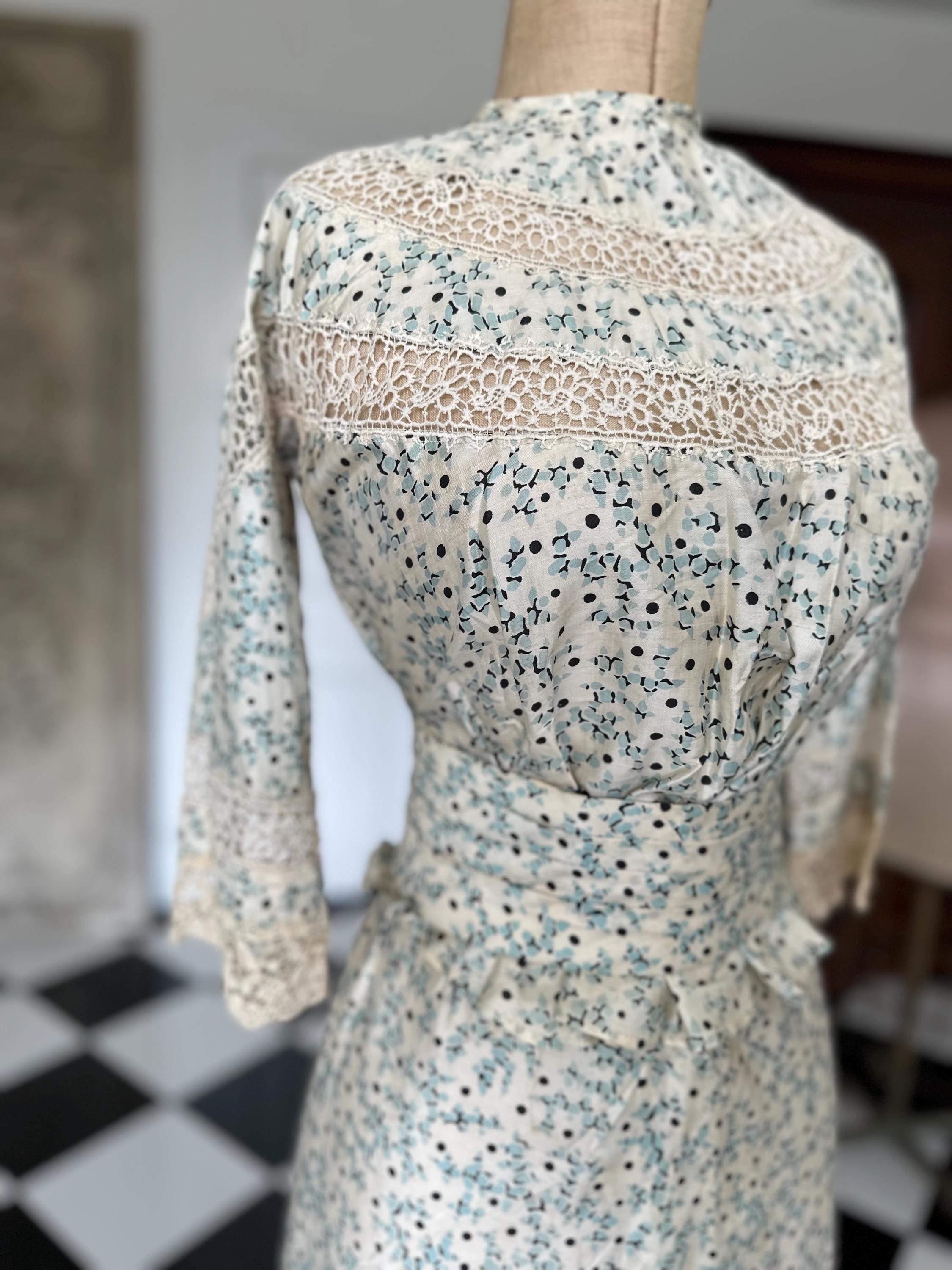 Edwardian Silk Blouse and Skirt Set: Titanic Era, XXS