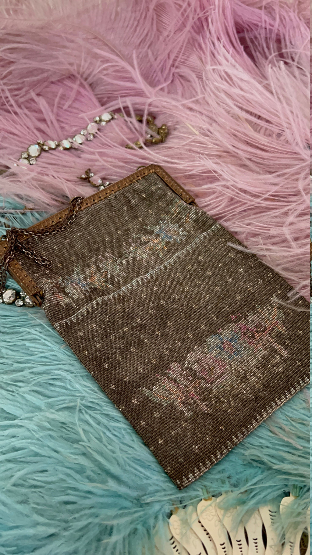 Antique Victorian steel beaded purse