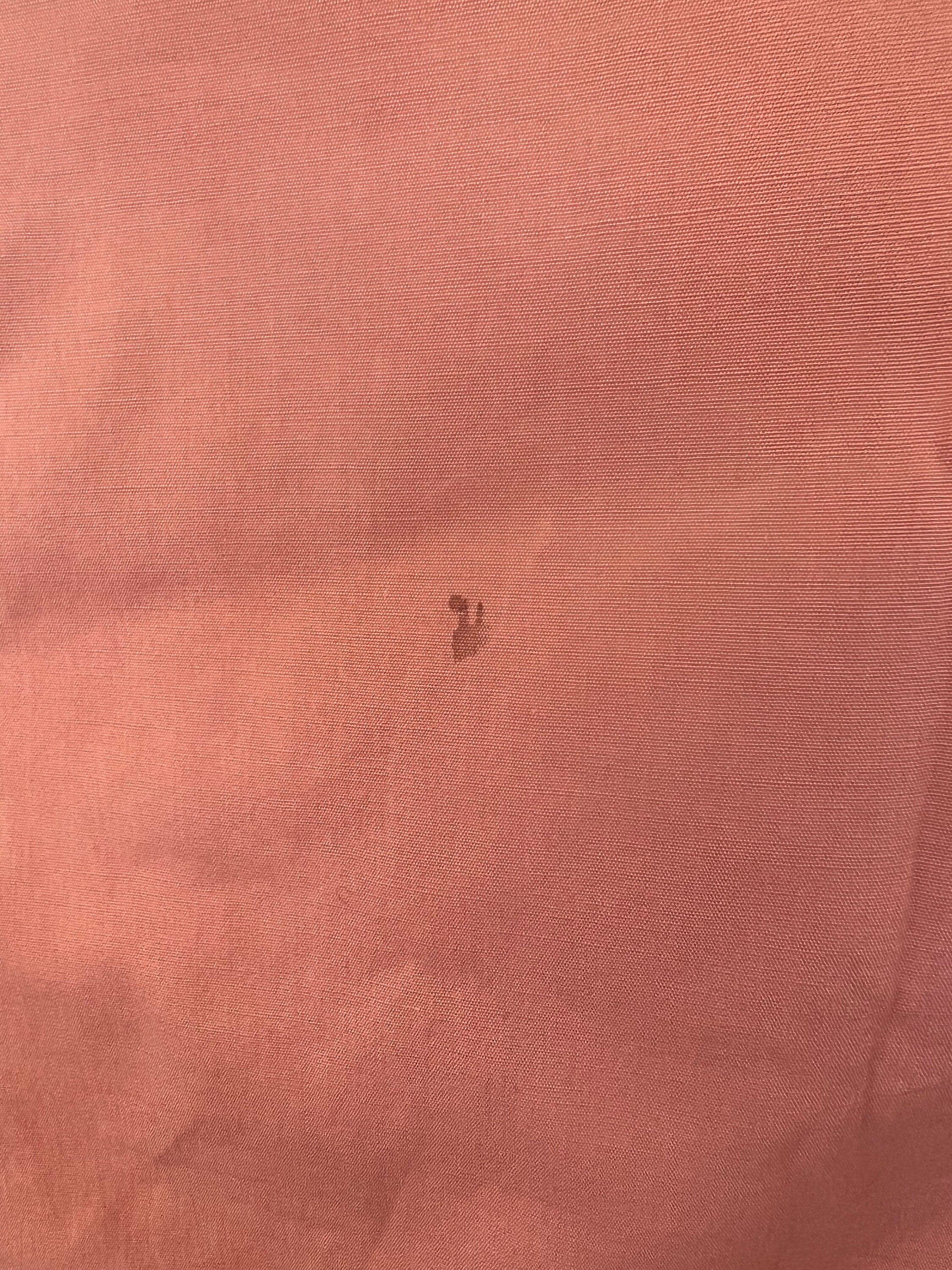 Antique Ottoman robe kimono with embroidered in pale old rose  pink