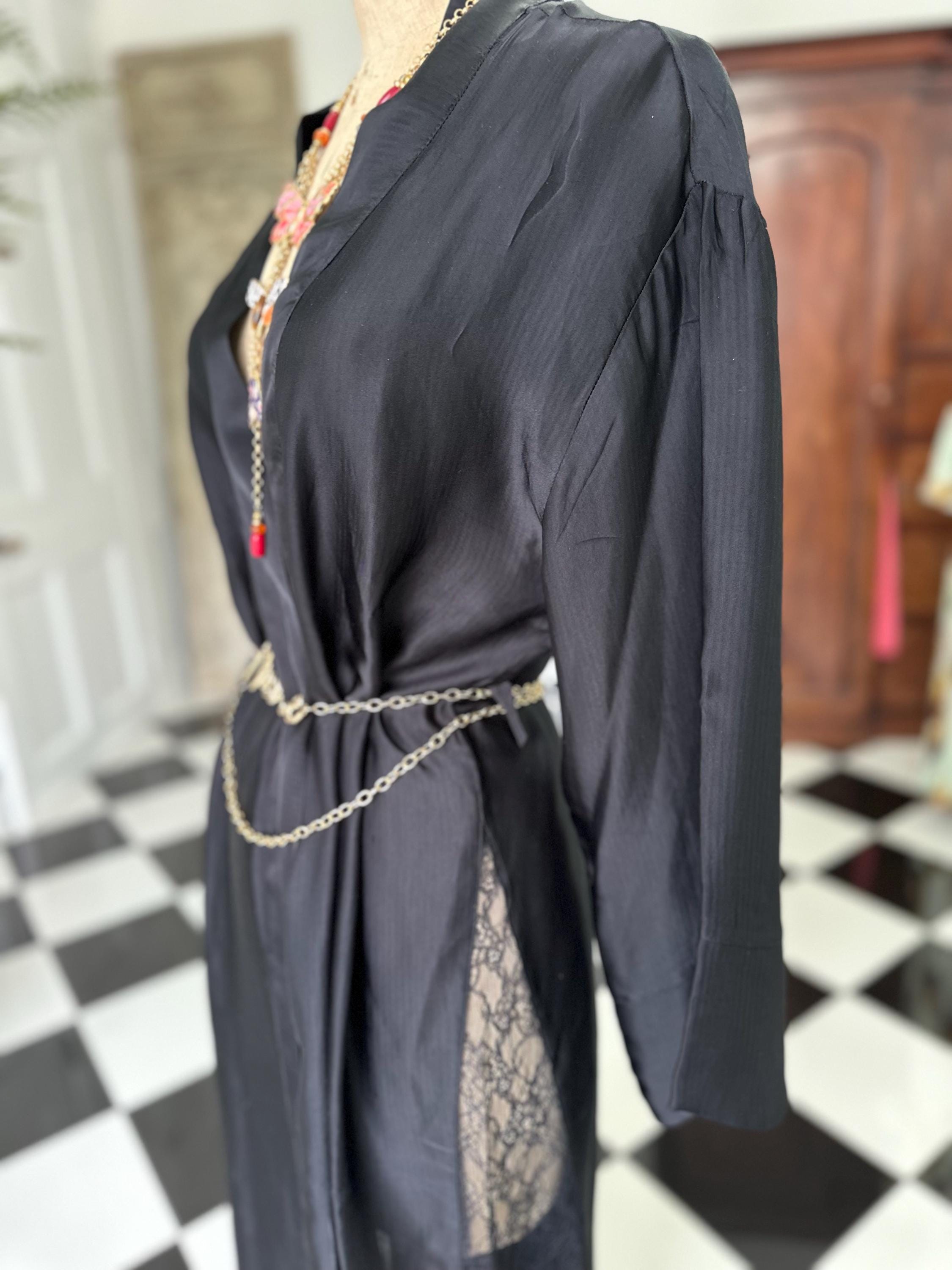 Pierre Cardin luxury lace robe kimono