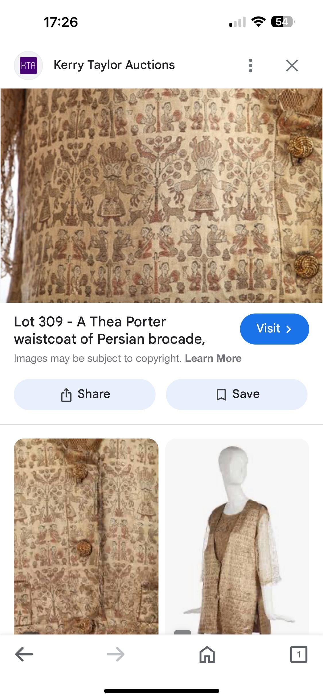 1960s Parisian golden silk dress