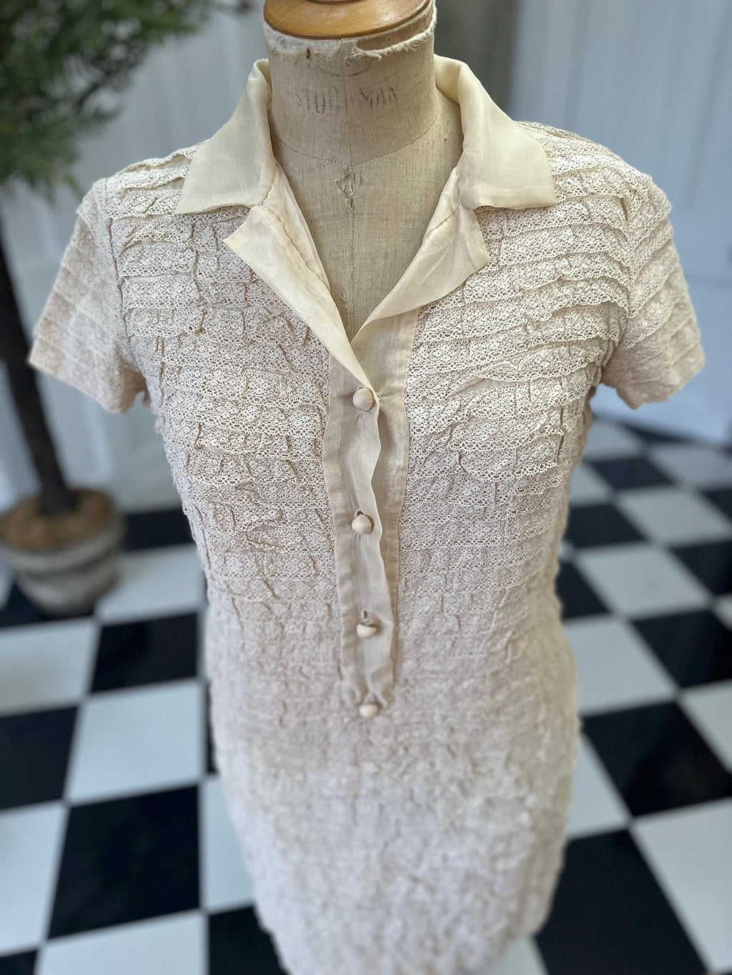 1960s Lace Mod dress