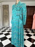 1940s Chinese robe gown coat dress