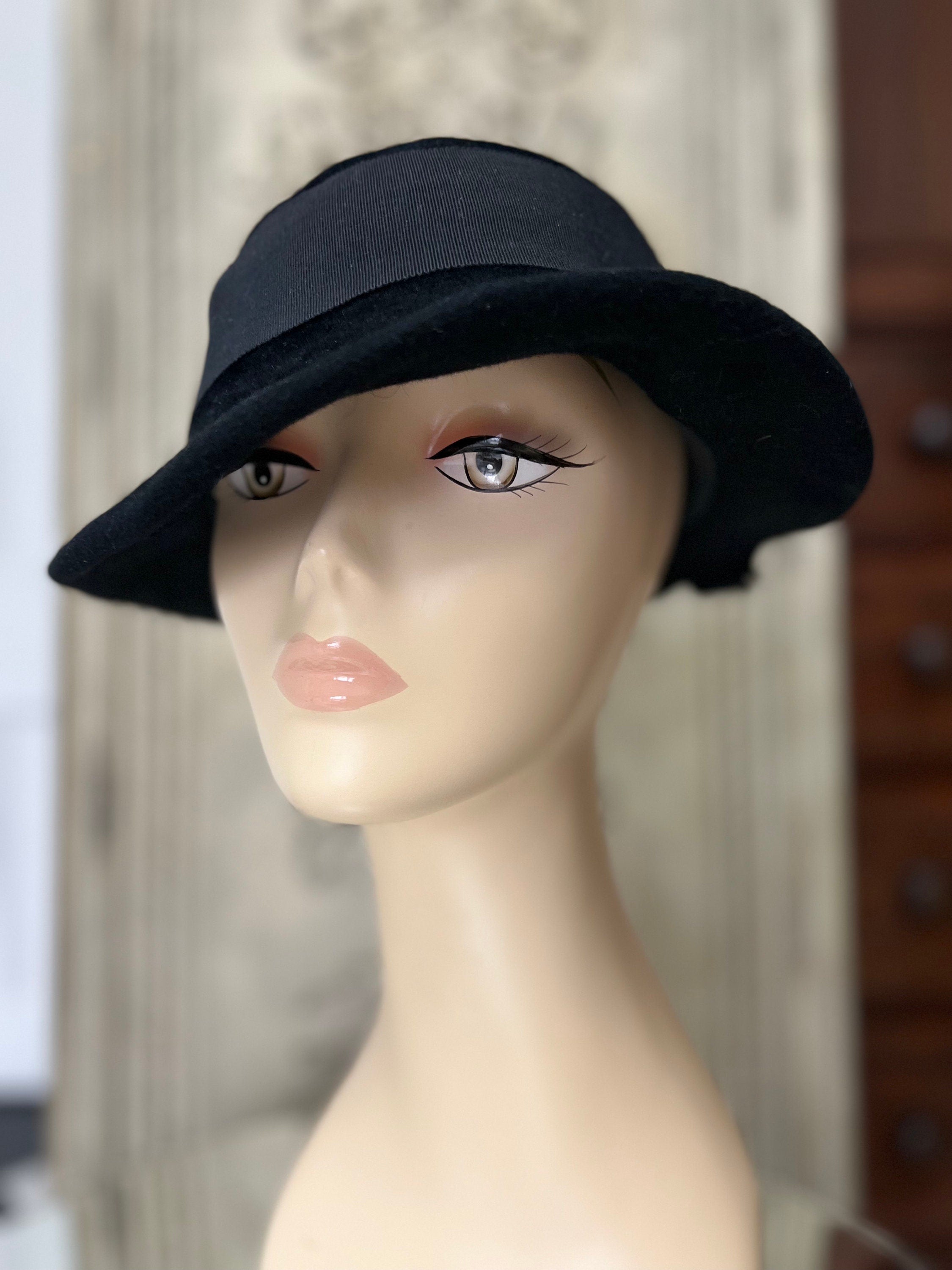 1970s vintage wool felt fedora style hat