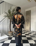 Antique 1920s reversible Japanese  hand embroidery kimono