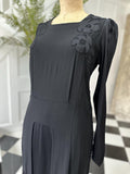 1910s Black silk dress