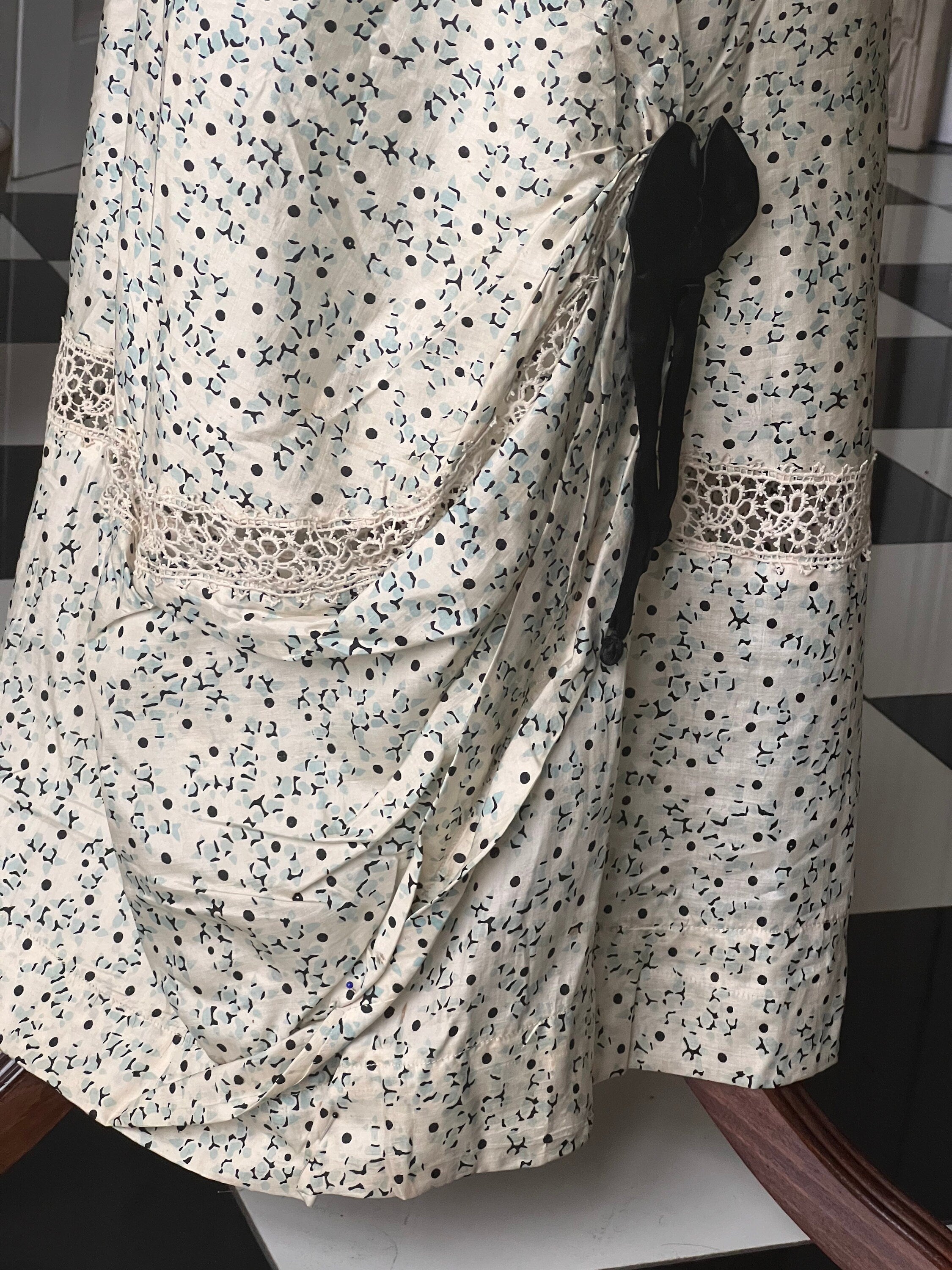 Edwardian Silk Blouse and Skirt Set: Titanic Era, XXS