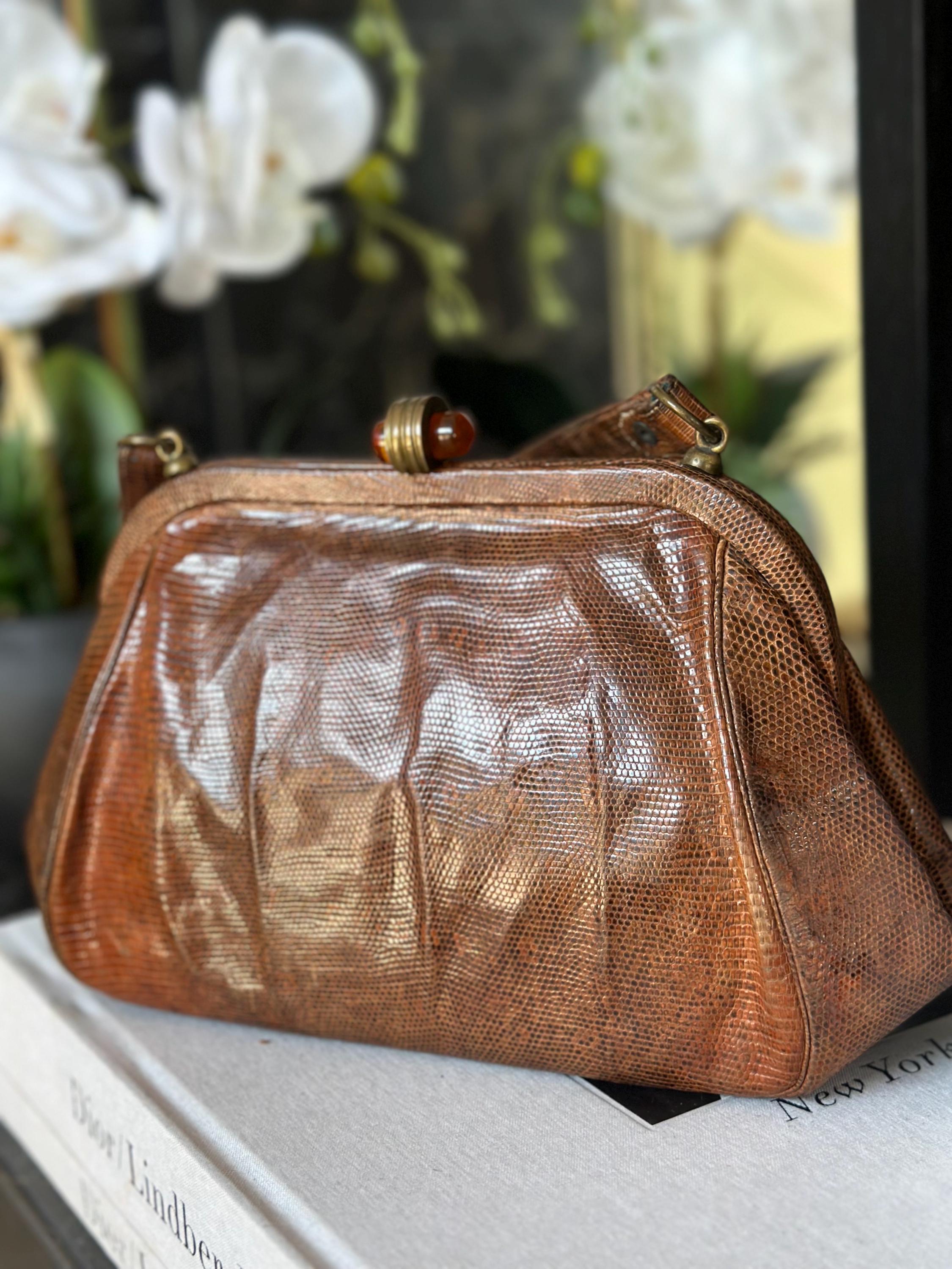1930s lizard skin handbag