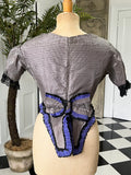 1830s 40s Regency period silk bodice with a large bow on the back