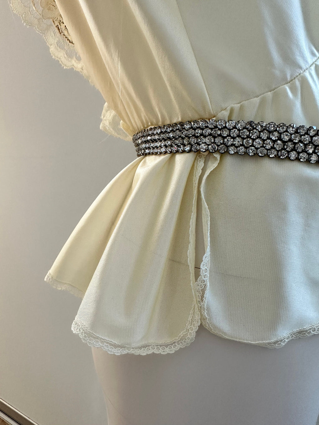 1970s Sexy lace teddy combination babydoll underwear