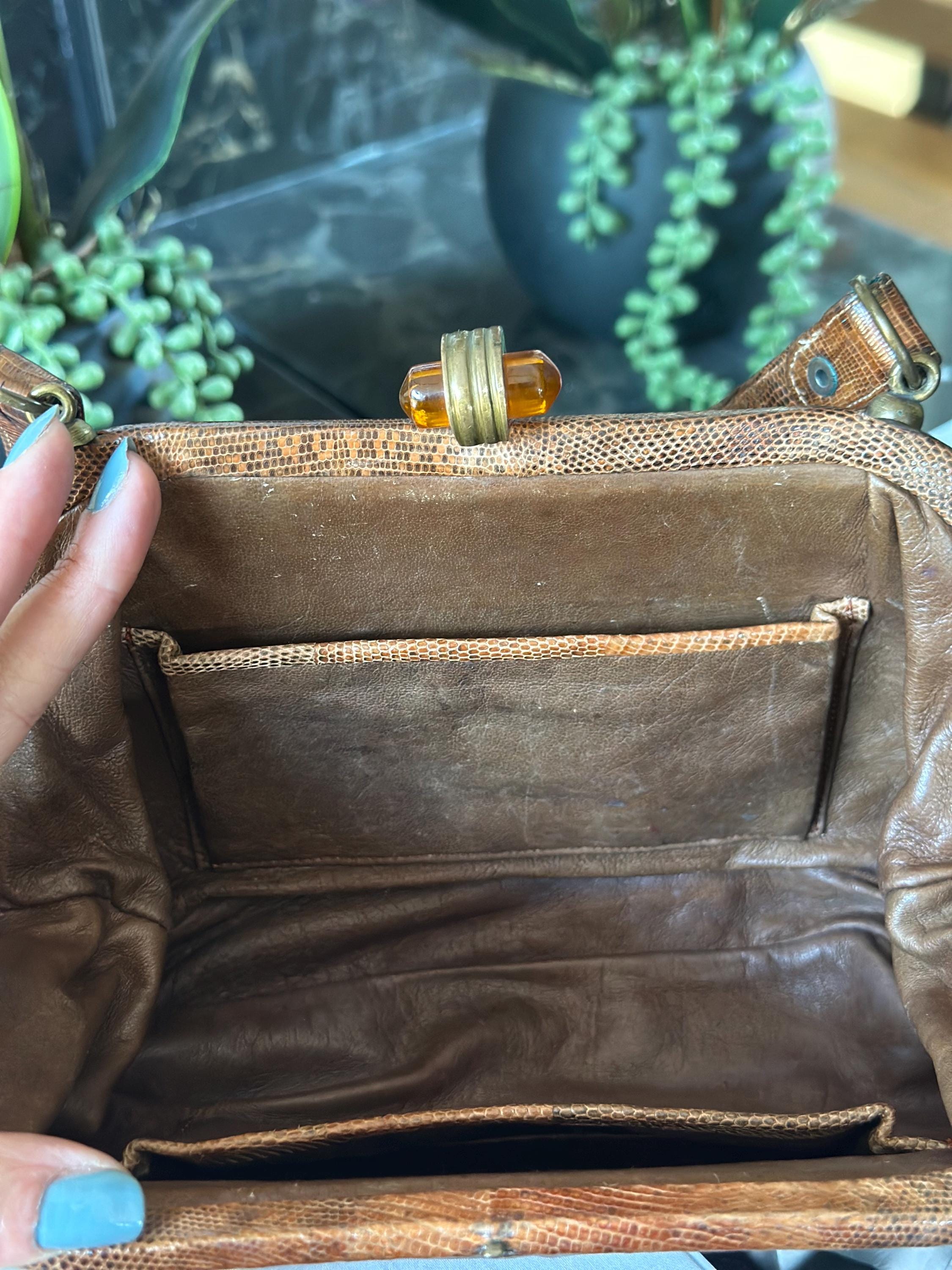 1930s lizard skin handbag