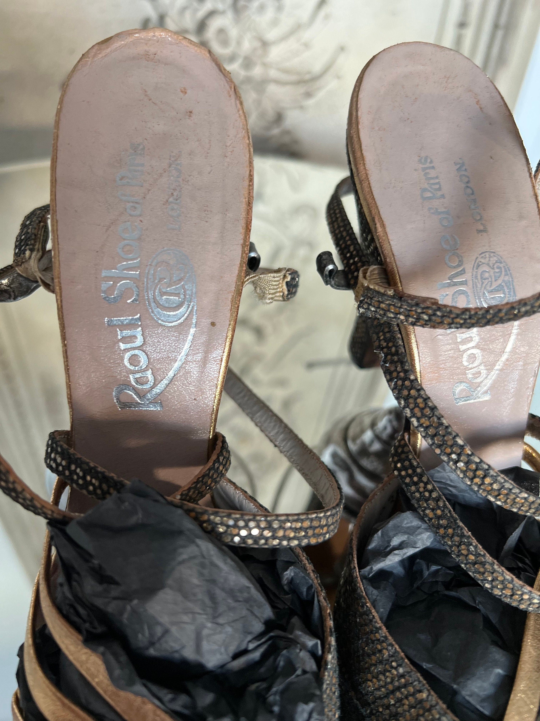 1930s Evening heeled sandals