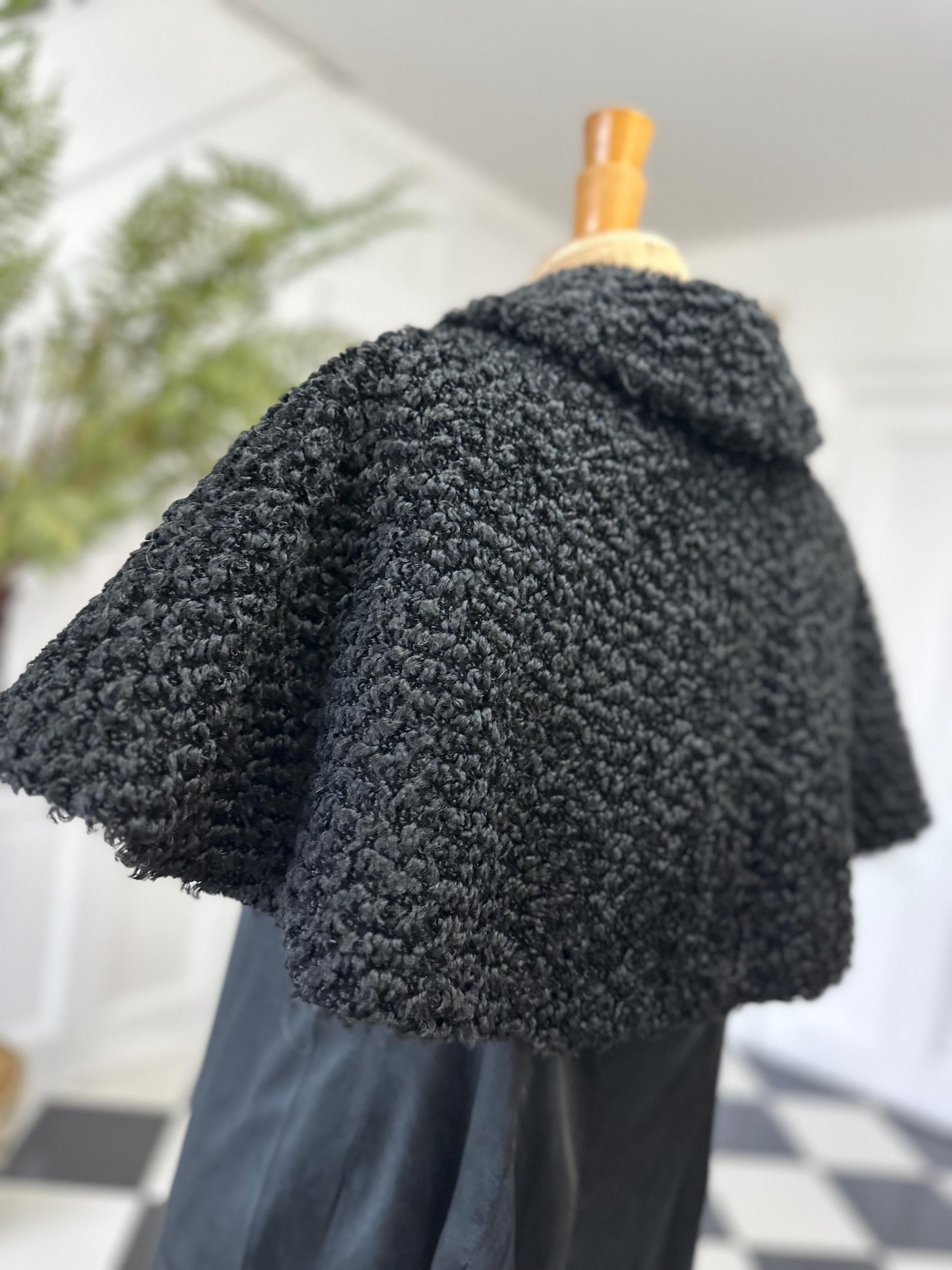 Victorian black shoulder cape