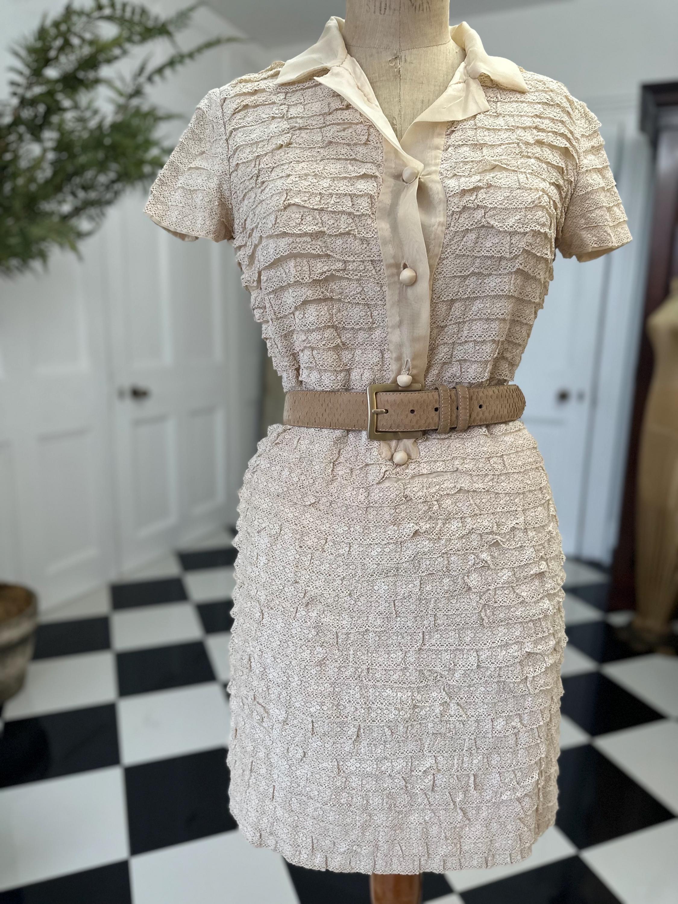 1960s Lace Mod dress