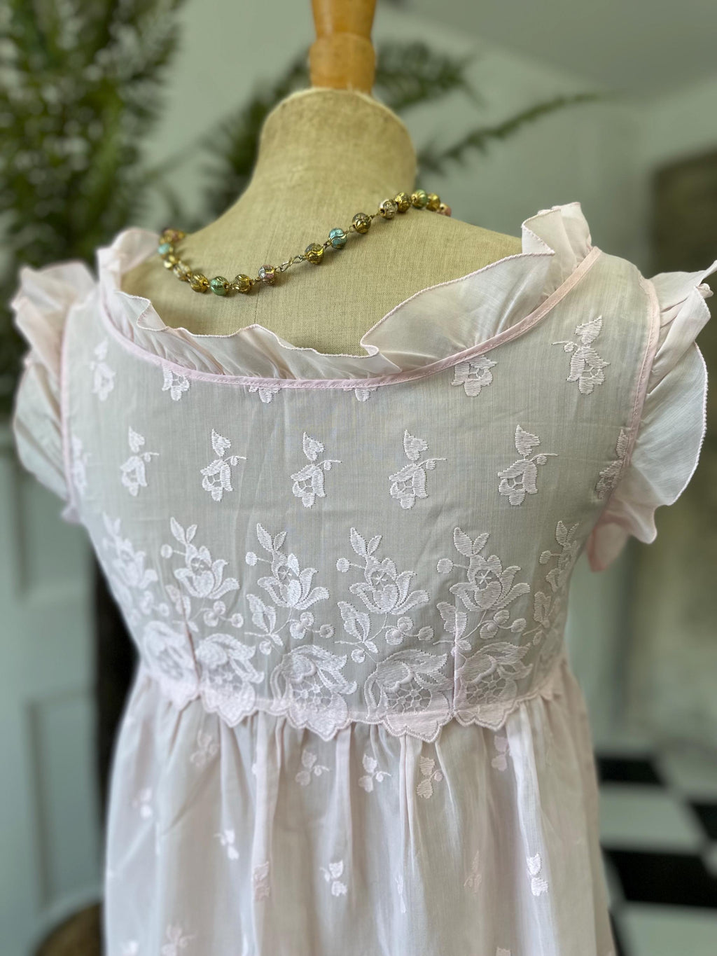 1960 Pink Baby doll dress