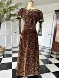 Edwardian silk crush  velvet bodice and skirt with pastel colours